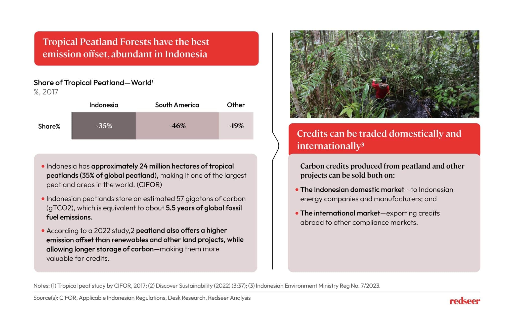 Share of Tropical Peatland - Redseer