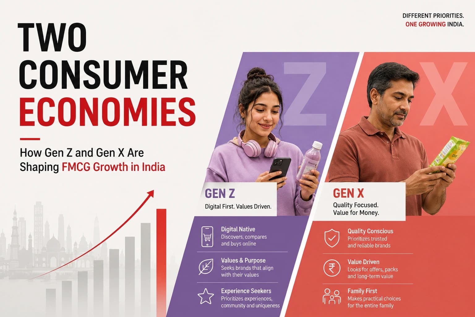 Gen Z and Gen X Are Shaping FMCG Growth in India