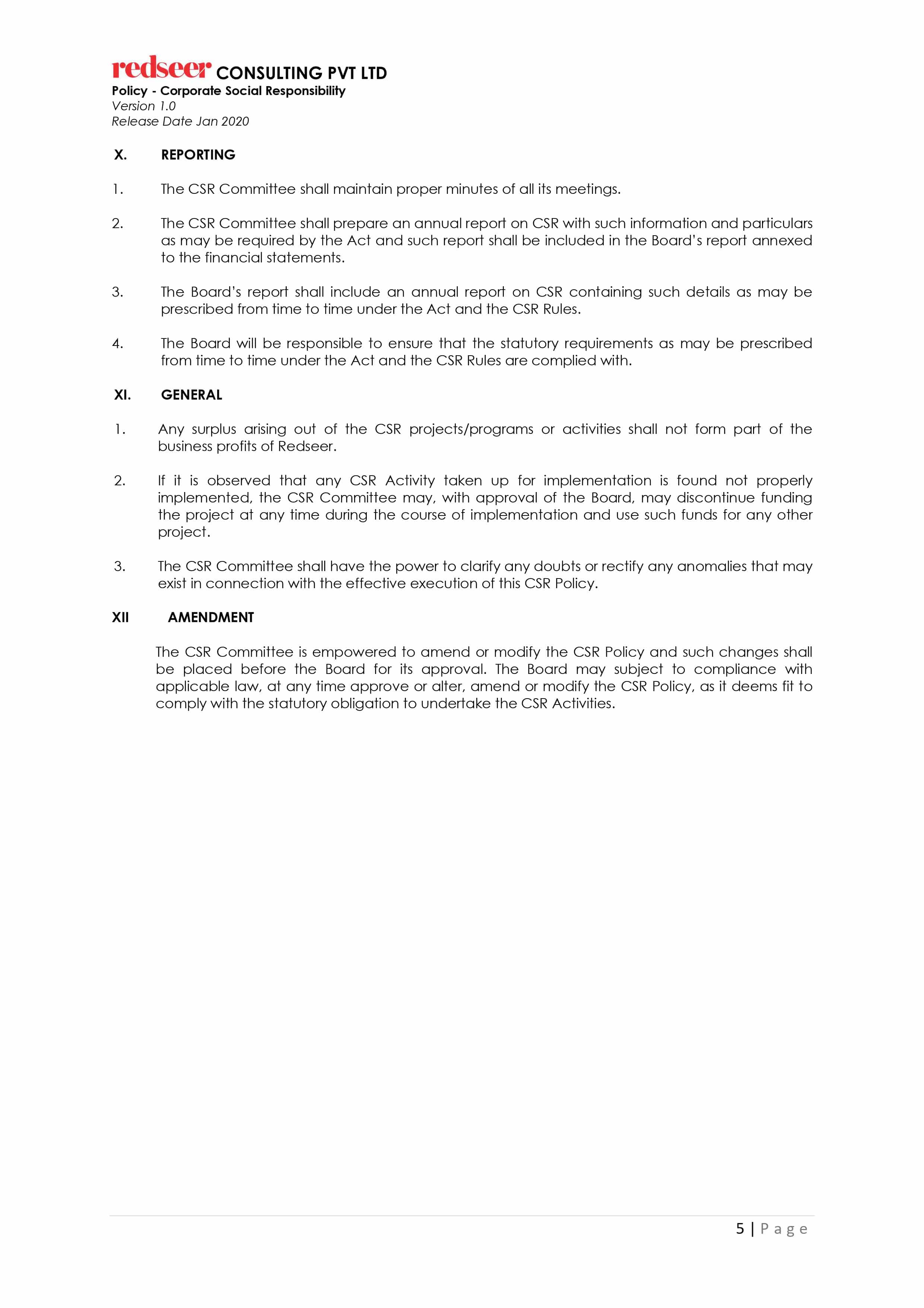CSR Policy FY22 Page 5